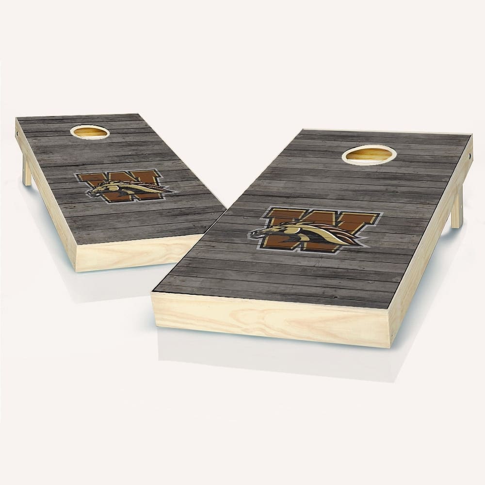 Western Michigan Broncos Distressed Outdoor Cornhole Board Set