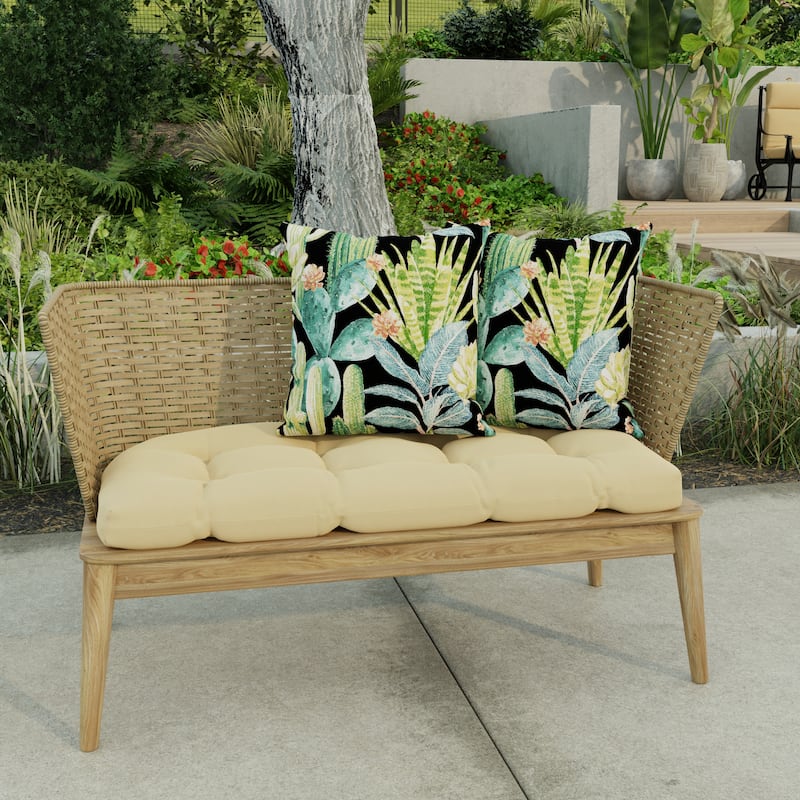 16" x 16" Outdoor Throw Pillow - Set of 2 - 16'' L x 16'' W x 4'' H