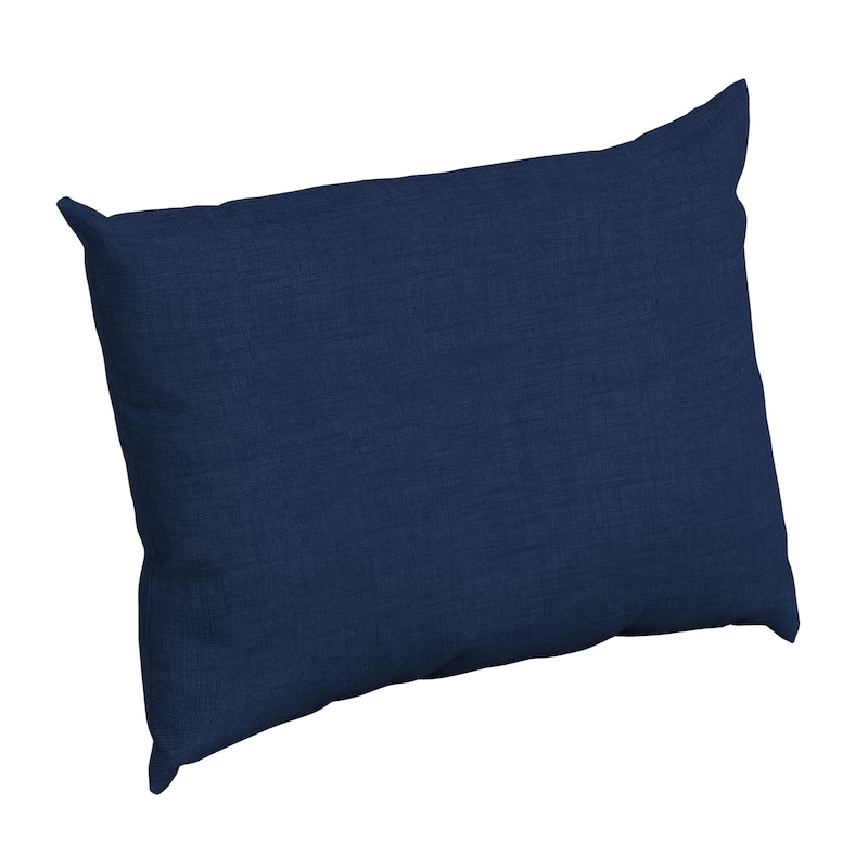 ARDEN Outdoor 17 x 23 in. Pillow Back - 23" W x 17" D - Sapphire Blue Leala