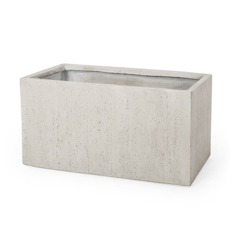 Modern Handmade Stone-Style Outdoor Planter Box Garden Patio Spaces