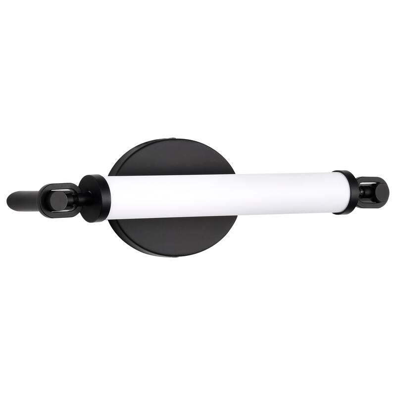 Edgeworth 16 Inch LED Vanity Matte Black Acrylic Lens