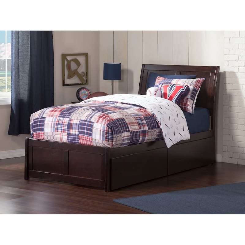 Platform Bed with Storage & Turbo Charger - Headboard, Slats & Rails Included