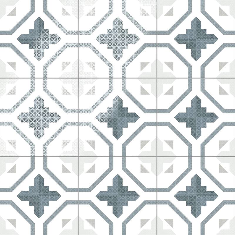 Merola Tile Prisma Anthracite 9-3/4" x 9-3/4" Porcelain Floor and Wall Tile