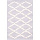 preview thumbnail 149 of 167, SAFAVIEH Handmade Cambridge Prudie Modern Moroccan Wool Rug 2' x 3' - Lavender/Ivory