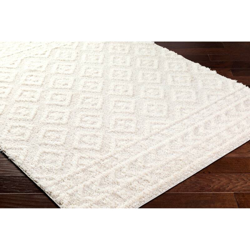 Livabliss Rodos Transitional Diamond Plush Area Rug