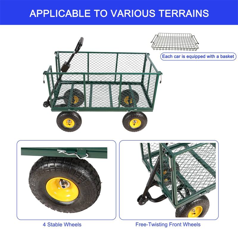 Flower Cart Garden Flower Cart is Easier to Transport Firewood