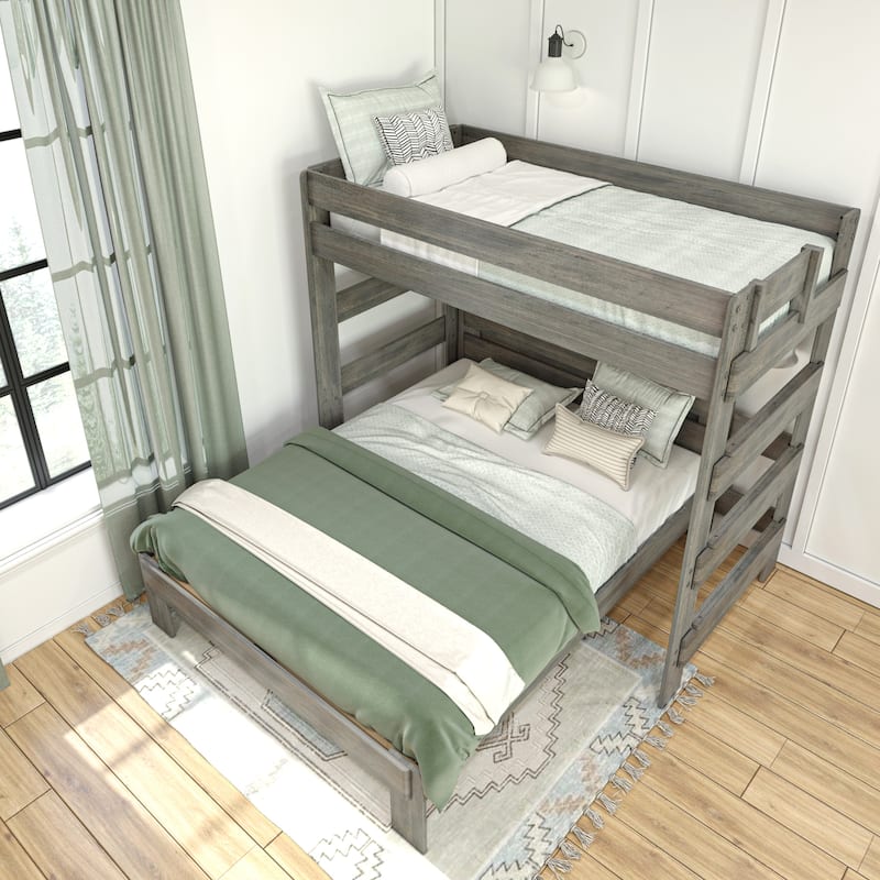 Max and Lily Farmhouse Twin over Queen L Shaped Bunk Bed