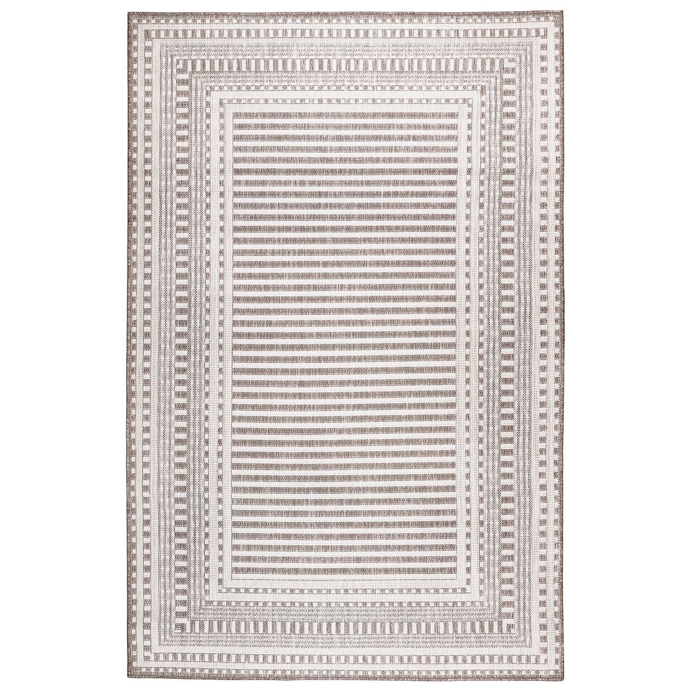 Liora Manne Malibu Etched Border Indoor/Outdoor Rug