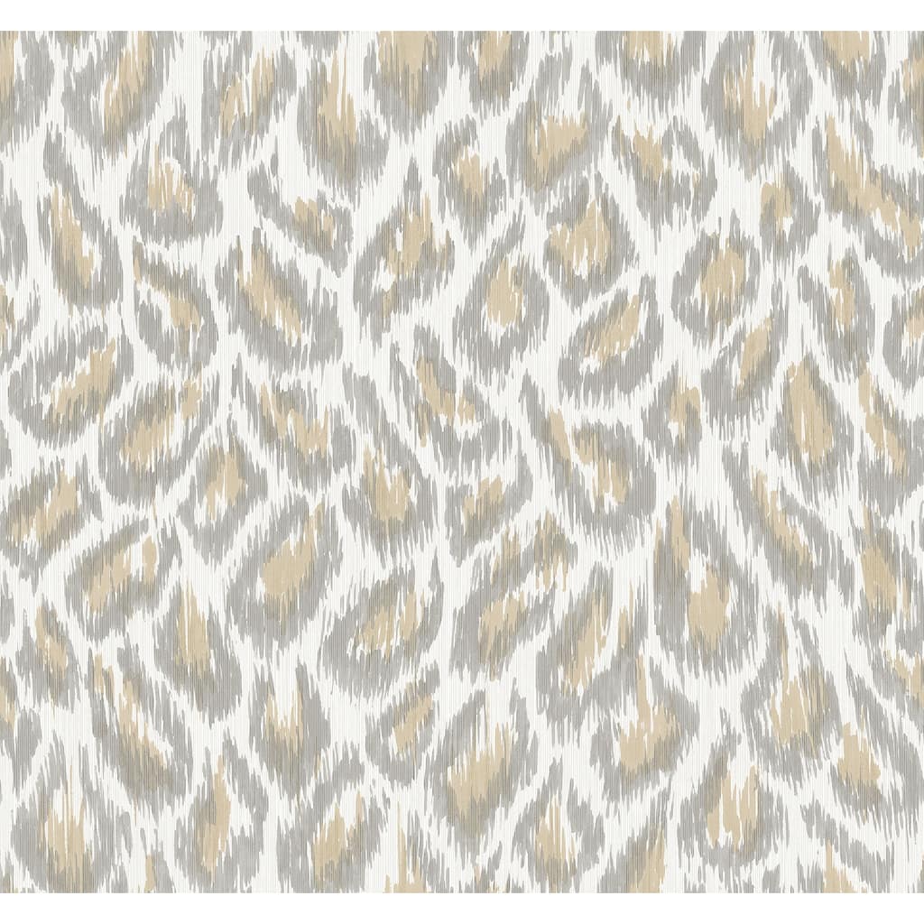 A-Street Prints Electra Wheat Leopard Spot String Wallpaper