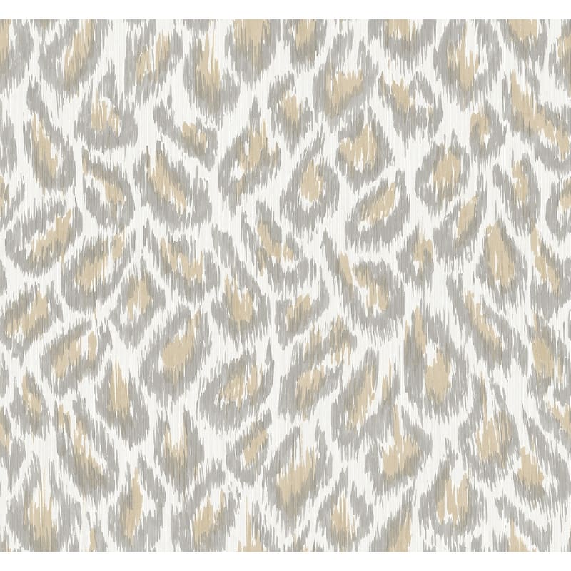 A-Street Prints Electra Wheat Leopard Spot String Wallpaper