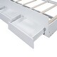 preview thumbnail 14 of 17, Twin Size Platform Bed with LED Storage Headboard, Trundle Bed and 3 Drawers