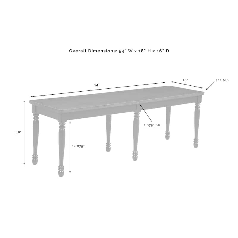Crosley Shelby 3 Piece Dining Set Table Set for 6