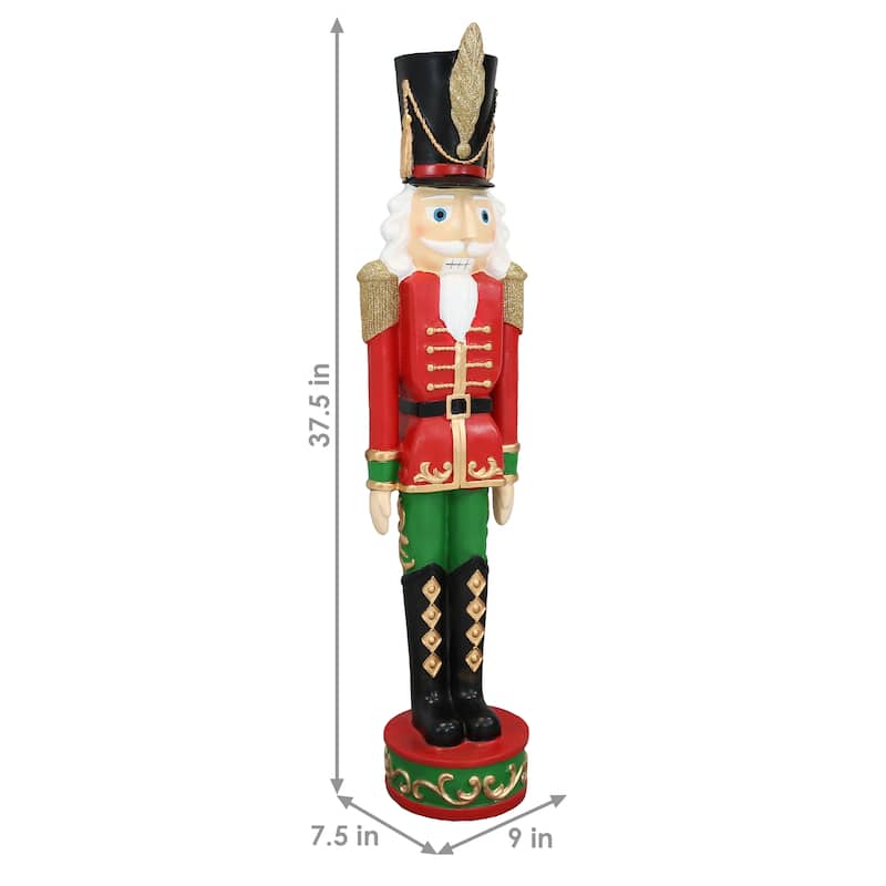 Kristoff the Nutcracker Soldier - 37-Inch Christmas Decor - Set of 2