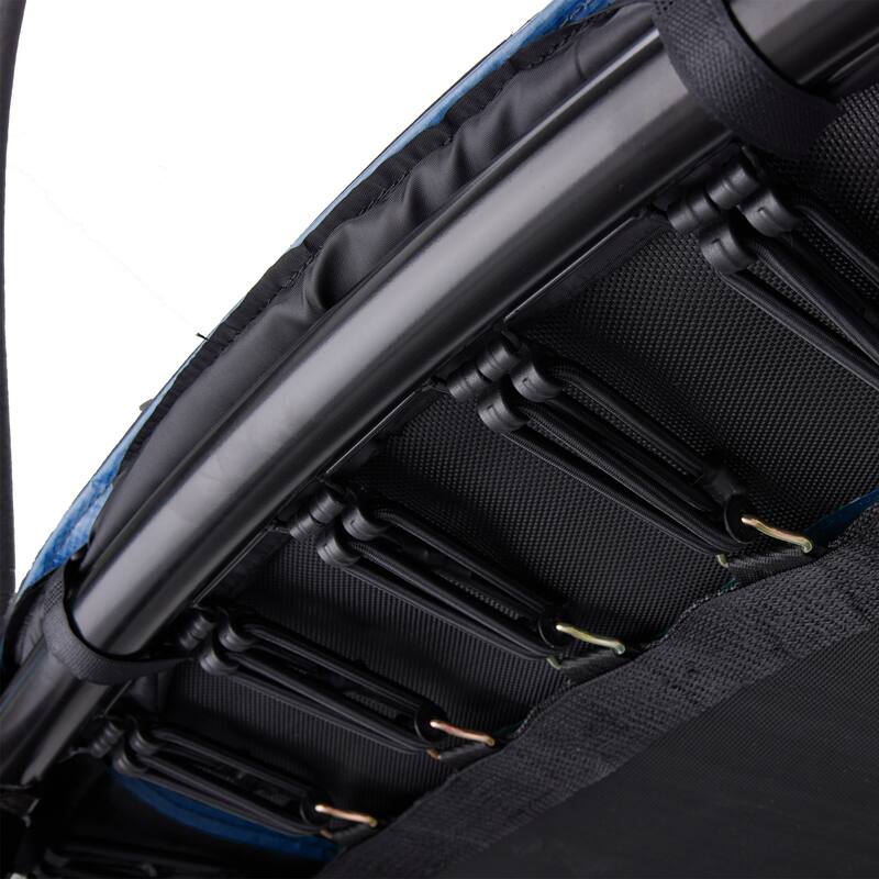 10FT Trampoline with Inner Safety Net (Elastic Ropes Version) - Blue