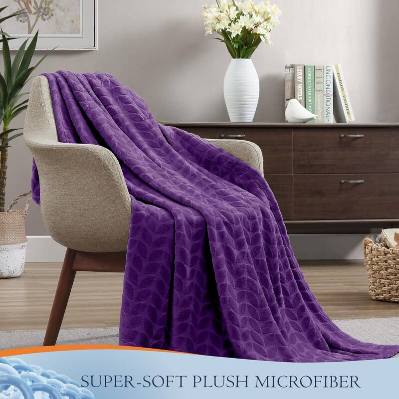 Walensee Fleece Throw Blanket Soft and Lightweight for Couch, Sofa, Bed and Lounge Chair, 50"x60"