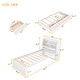 preview thumbnail 9 of 23, Twin Size Wooden LED Platform Bed with Trundle, with Storage Headboard, with Drawers