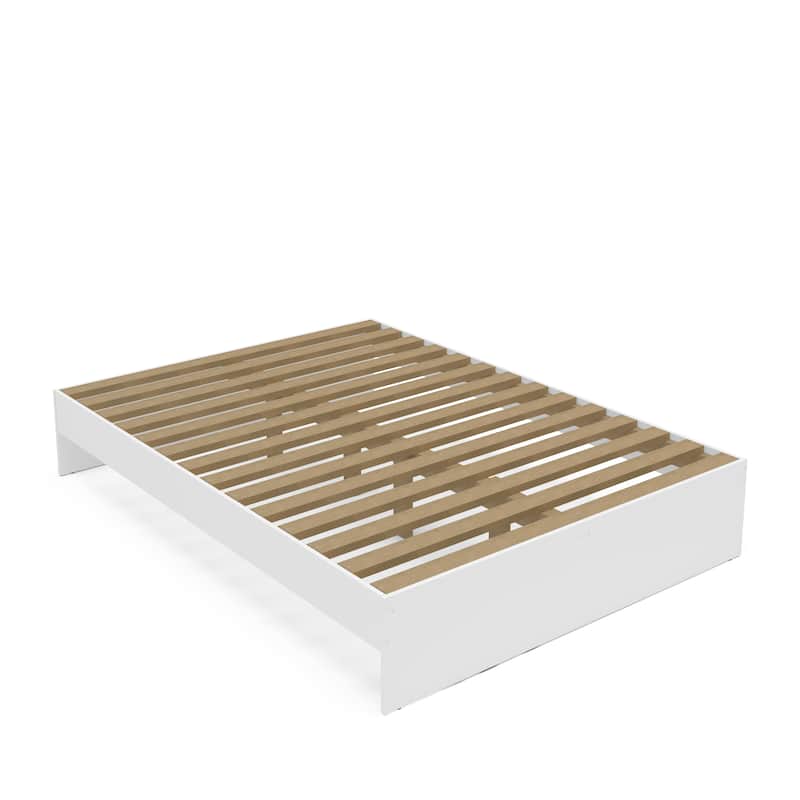 Polifurniture Madison Platform Bed with Bookcase Headboard