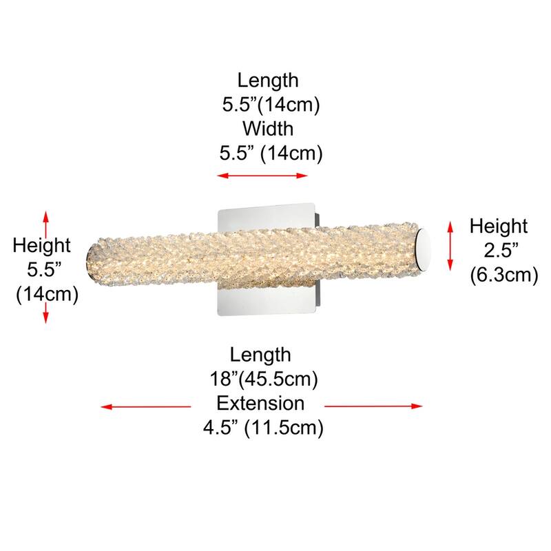 18 inch Adjustable LED Wall Sconce