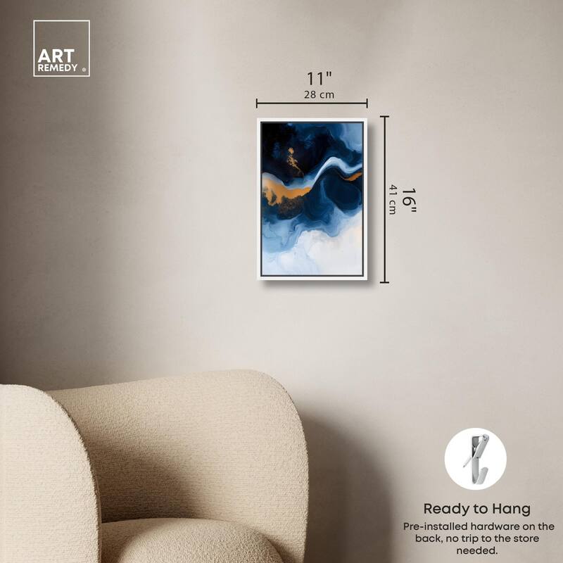 Blue Deep I Canvas by Art Remedy