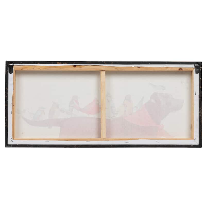 Birds & Dog Framed Wall Décor - 25" x 11"