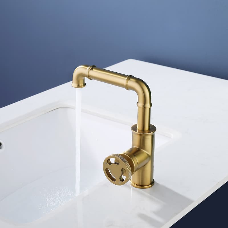 Rbrohant Bathroom Sink Faucet Single Hole Mixer Taps Countertop Faucet