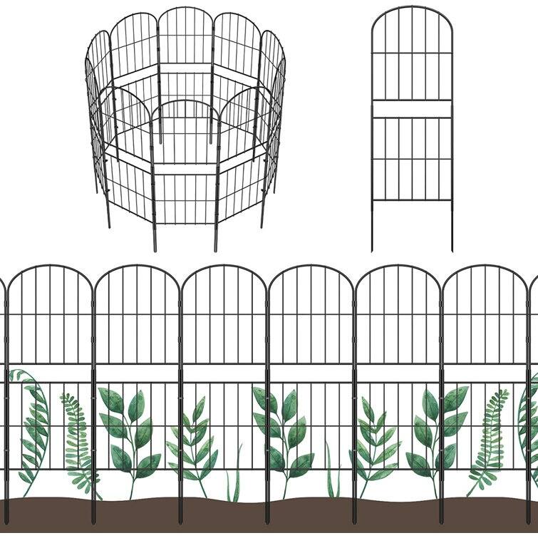 3 ft. H x 13 in. W Metal Fence Panel,10 Pack - 10 Pack