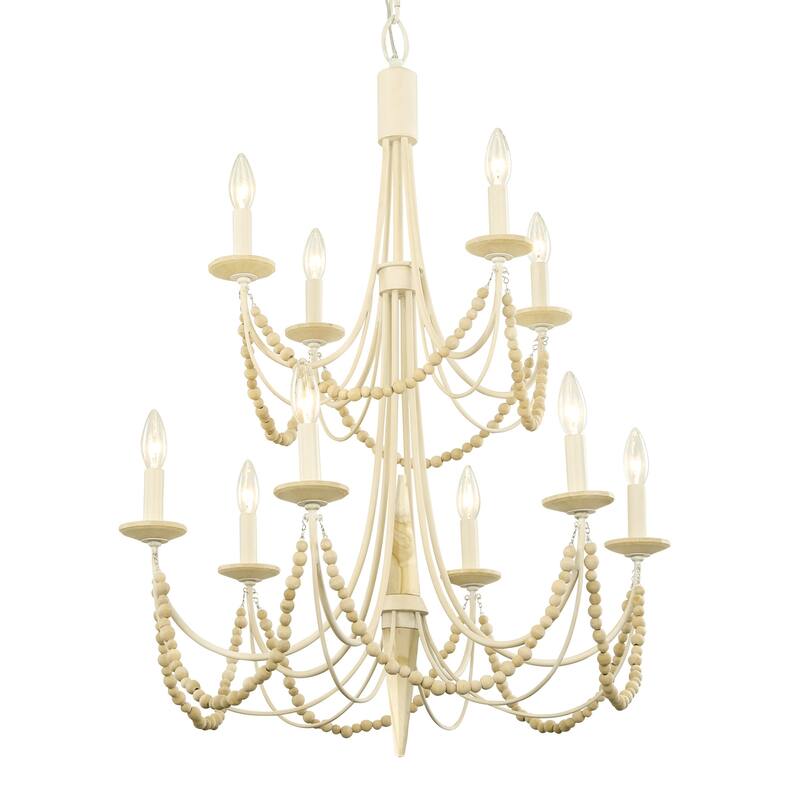Varaluz Brentwood 10- Light 2-Tier Chandelier