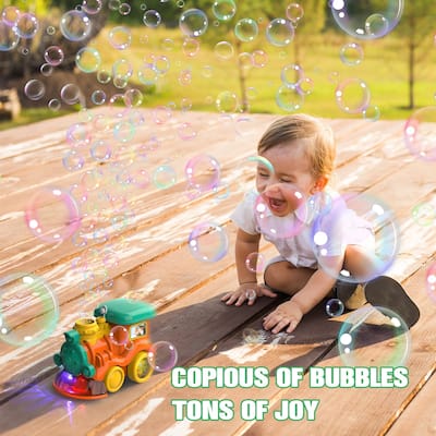 Bubble Machine, Singing Bubble Train Bubble Maker for Boys Girls