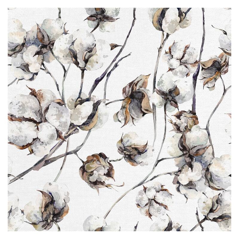 Cotton Blossoms by Belle Maison Canvas Art Print