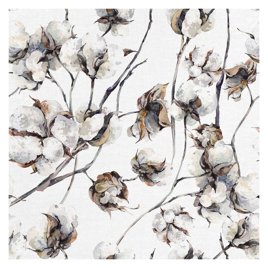 Cotton Blossoms by Belle Maison Canvas Art Print