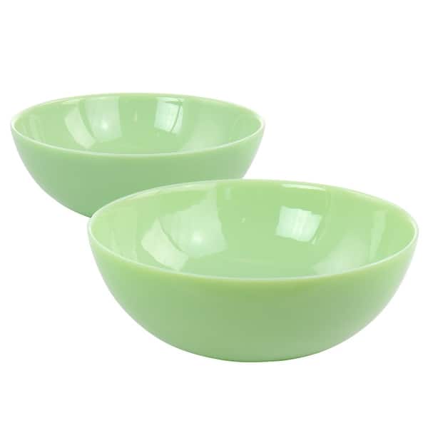 Martha Stewart 2 Piece 8in Jadeite Glass Serving Bowl Set in ...