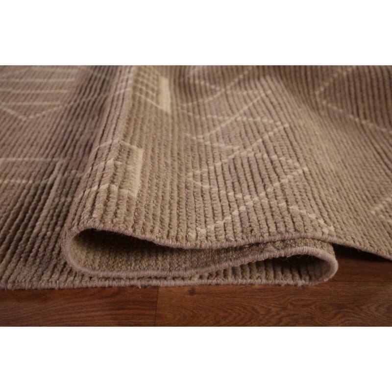 Earth Tone Moroccan Large Oriental Area Rug Handmade Wool Carpet - 9'11"x 15'2"