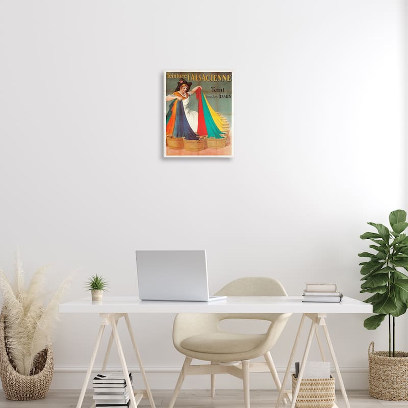 Stupell Vintage Teinture L'Alsacienne Canvas Wall Art Design By Marcus Jules