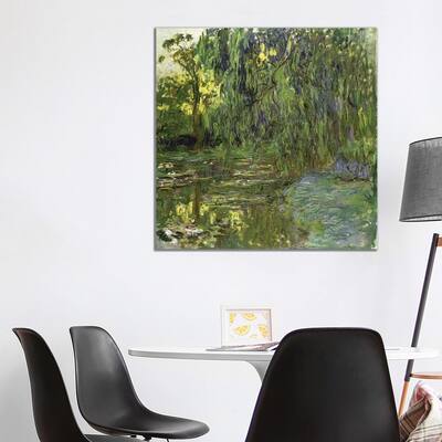 iCanvas "Weeping Willows, The Waterlily Pond at Giverny, c.1918 " by Claude Monet Canvas Print