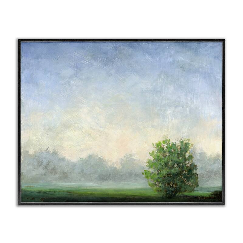 Stupell Serene Morning in Countryside Framed Giclee Art Design By Ashley Davis - 14 x 11 - Black