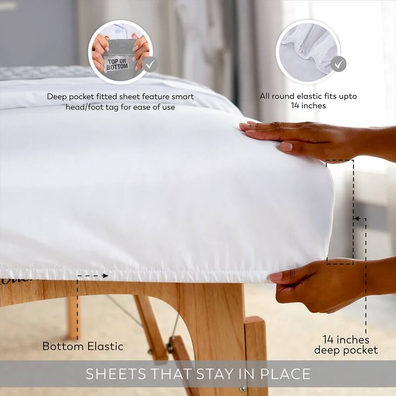 Color Sense Cotton Double Brushed and Extra Warm Flannel Sheet Set