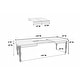 preview thumbnail 3 of 3, Rubber Wood Dining Table with 2 Leaves in Antique White and Oak