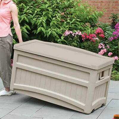 73 Gallon Resin Deck Box with Seat
