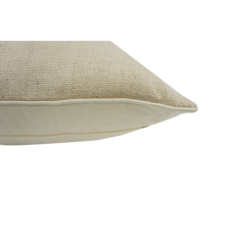 Home&Manor Ostan Vintage Raw Silk Pillow 18"