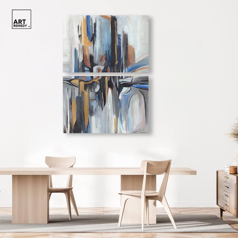 Meditation Mood Canvas Set of 2 by Art Remedy, Gallery Wrapped