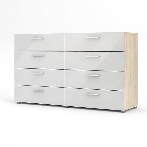 8 dresser drawer shop white
