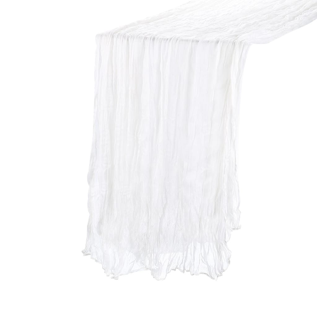 10Ft Cheesecloth Table Runner 35 x 118 Inch Rustic Gauze Tablecloth