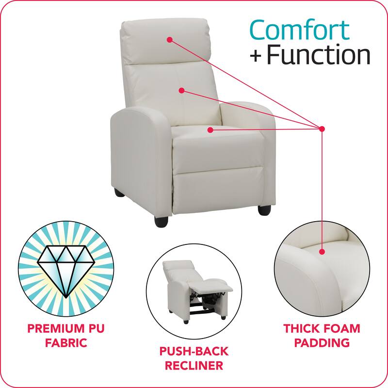CorLiving Oren PU Recliner