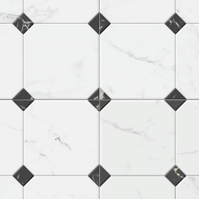 Merola Tile Betera Blanco 22-3/4" x 22-3/4" Porcelain Floor and Wall Tile