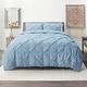 preview thumbnail 16 of 175, Nestl Pinch Pleat 3-piece Duvet Cover Set Ice Blue - California King