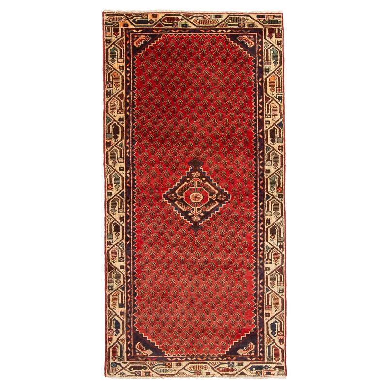 ECARPETGALLERY Hand-knotted Andelz Red Wool Rug - 3'1 x 5'10