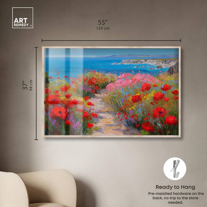 Ocean View Bloom I Shadowbox by Art Remedy