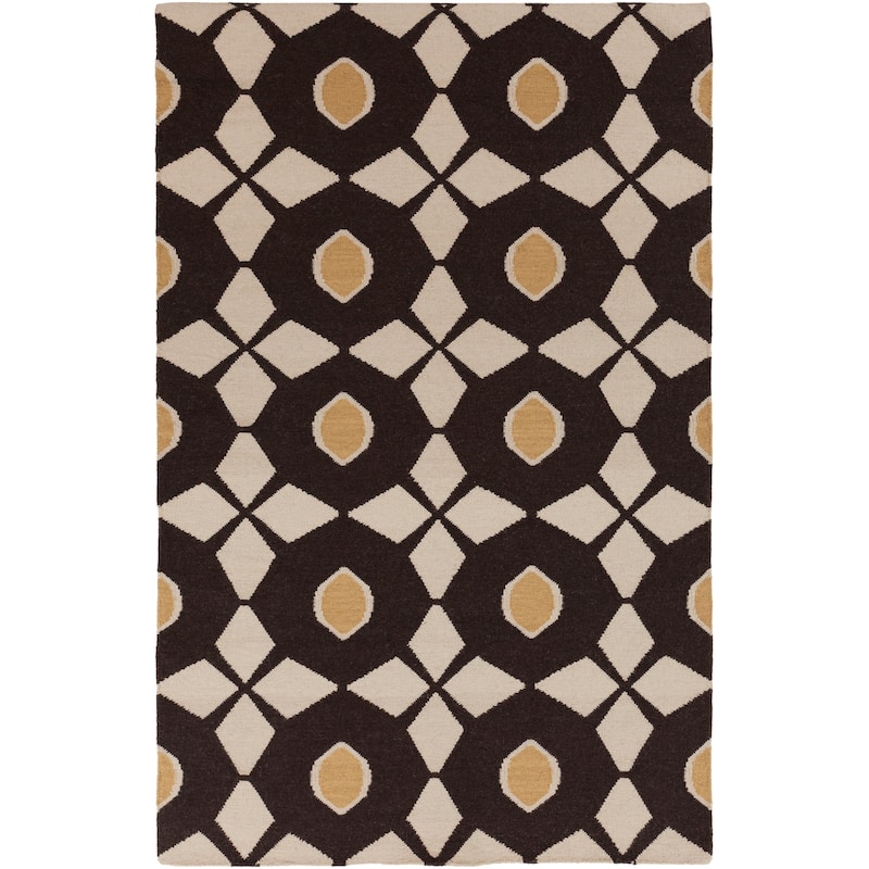 Hand-woven Salem Flatweave Wool Area Rug