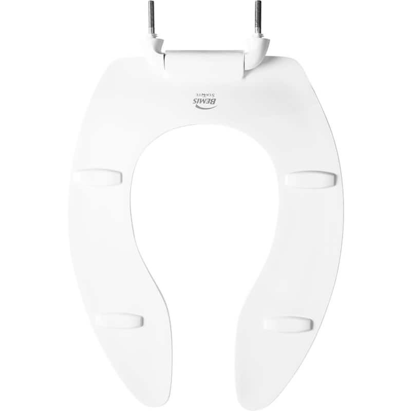 Bemis 95CT Olsonite Elongated Commercial Plastic Open-Front Less Cover