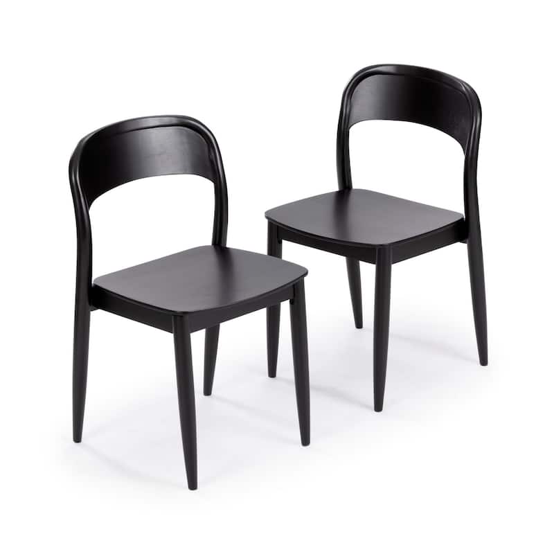 Plank and Beam Loar Mid-Century Modern Solid Wood Dining Chair